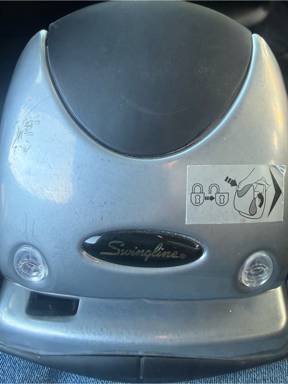 Silver Two-Hole Heavy-Duty Punch